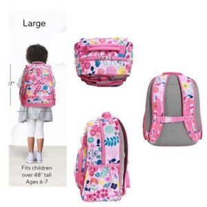 Pottery Barn Kids Backpack Mackenzie Pink Sasha's Garden Pink Girls Youth Floral